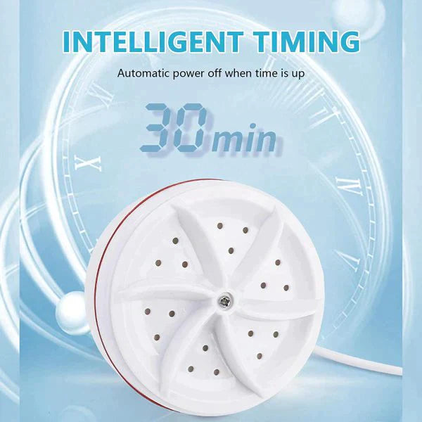 Mini Washing Machine Dish Washer Portable Ultrasonic Turbine Washer