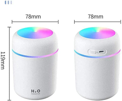 Portable Electric Air Humidifier with Colorful Night Light