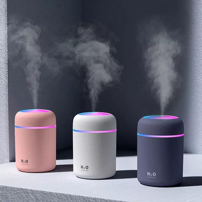 Portable Electric Air Humidifier with Colorful Night Light